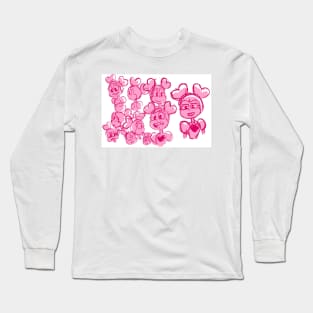 Spinel doodle page Long Sleeve T-Shirt